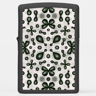 Organic chemistry teacher black and white pattern zippo lighter