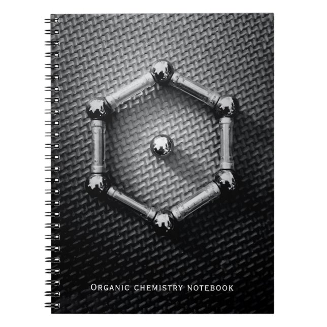 Organic Chemistry Teacher Student Benzene Molecule Notebook (Front)