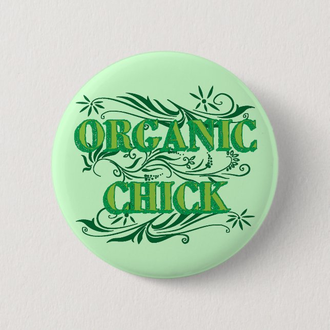 Organic Chick Button (Front)