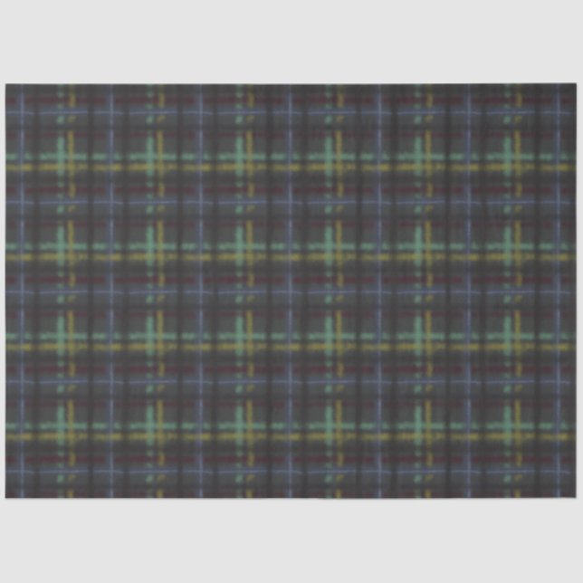Organic Comfy Cozy Country Feels Plaid Tissue Paper (Front)