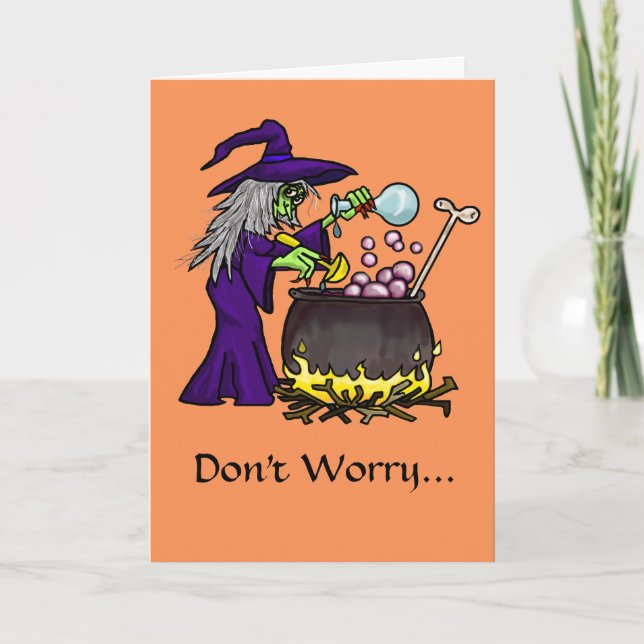 Organic Cooking Funny Halloween Card (Front)