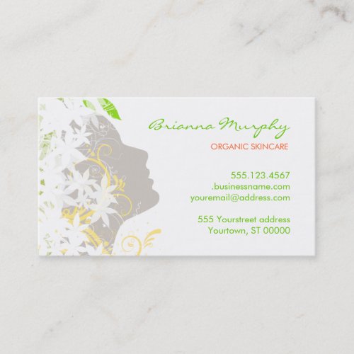 Organic Cosmetologist  Appointment Business Card