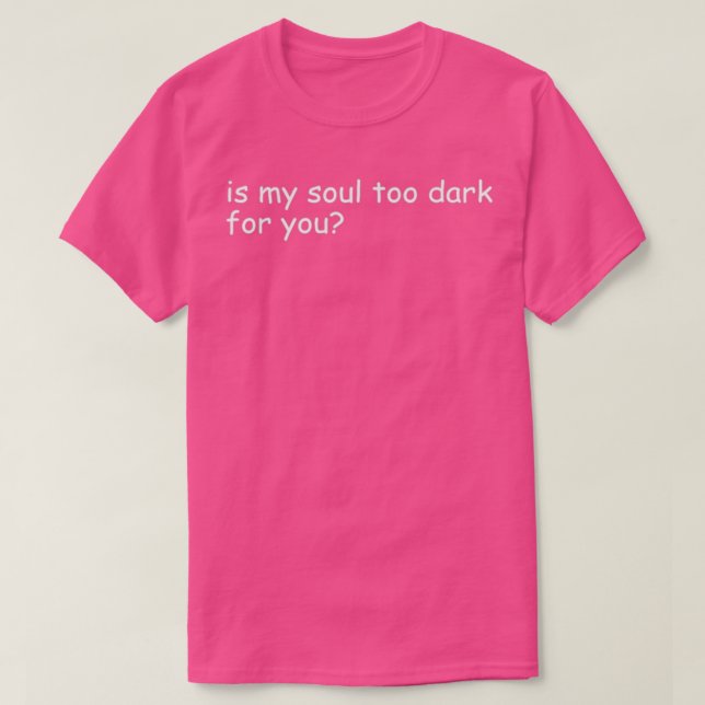 Organic Cotton Dark Soul Tumblr Grunge black i  T-Shirt (Design Front)