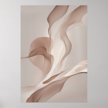 "organic Currents" | Dynamic Forms Art Poster by NinaBaydur at Zazzle