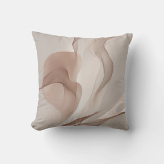 "Organic Currents" | Dynamic Forms Art Throw Pillow