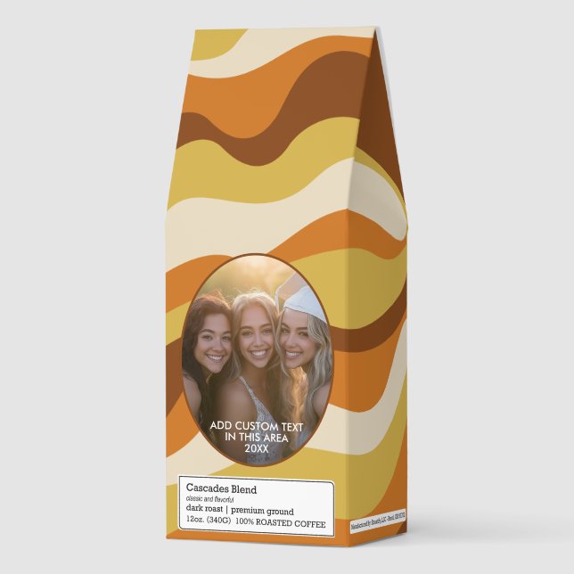 Organic Curves with 1 Photo on Front Roasted Coffee (Front)