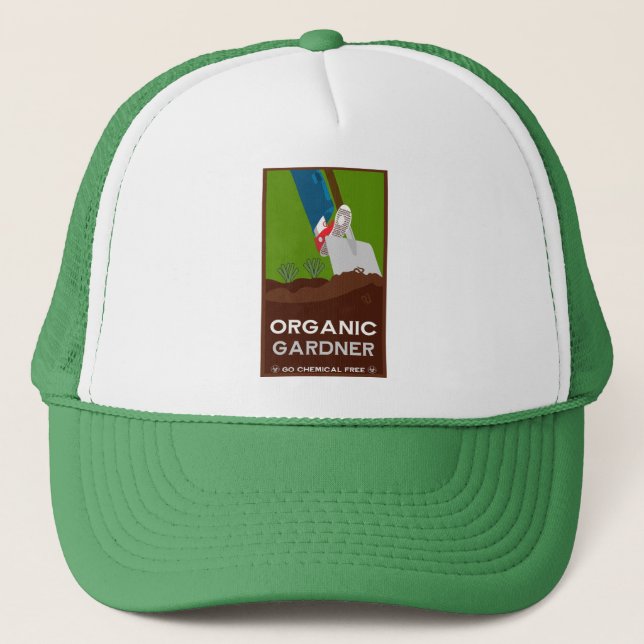  Organic Eco Farming Trucker Hat (Front)