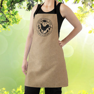 Organic Egg Farm Farmhouse Rustic Chicken  Busines Apron