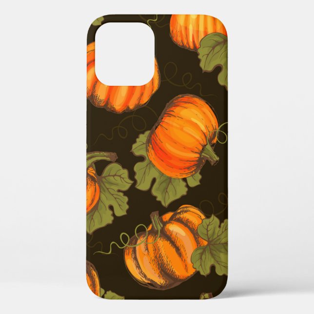 Organic farm vegetables seamless pattern with oran Case-Mate iPhone case (Back)
