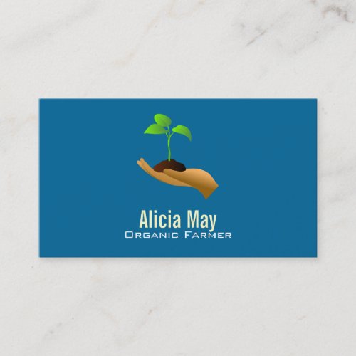Organic Farmer Business Cards -Color changeable