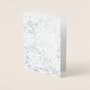 Organic Florals Mother's Day Greeting Foil Card