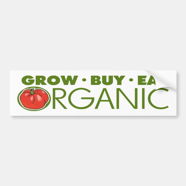 Organic Food Bumper Sticker (Front)