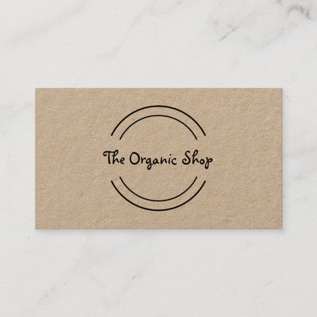 Organic Food Source Business Card (Front)