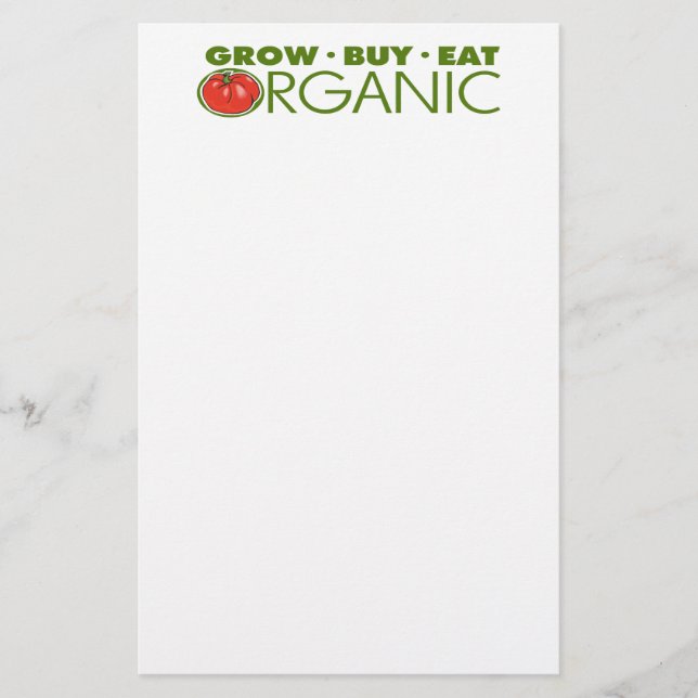 Organic Food Stationery (Front)