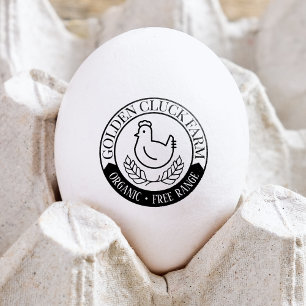 Organic Free-Range Egg Buisness Rubber Stamp