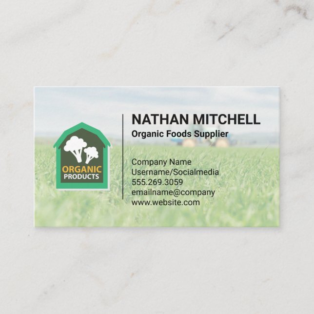 Organic Fresh / Farm and Tractor Business Card (Front)