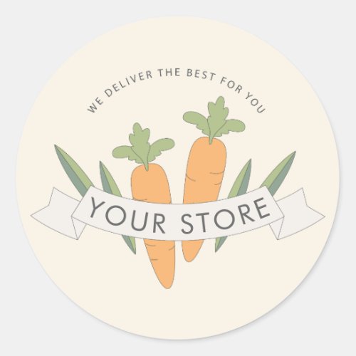 organic fresh food delivery service label