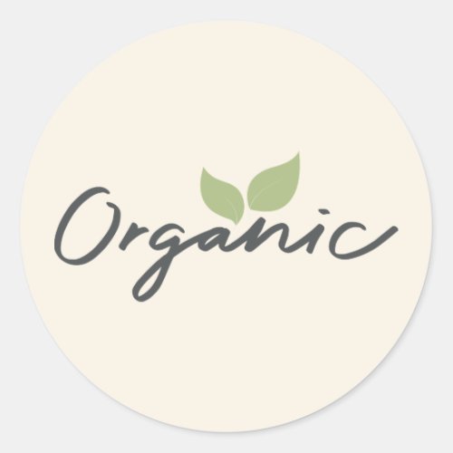 organic fresh food label