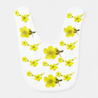 Organic Front yard Bees Baby Bib