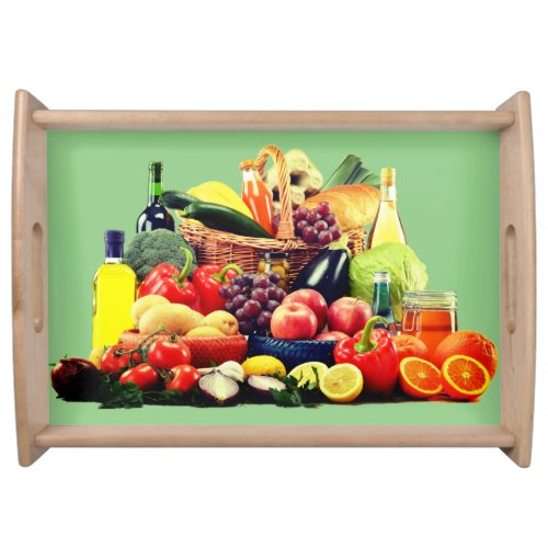 Organic Fruit and Veggie Serving Tray