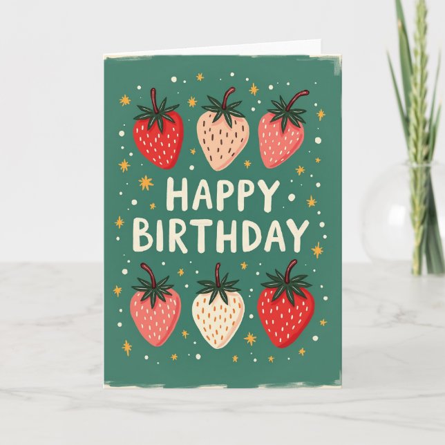 Organic Fruit Birthday Card (Front)