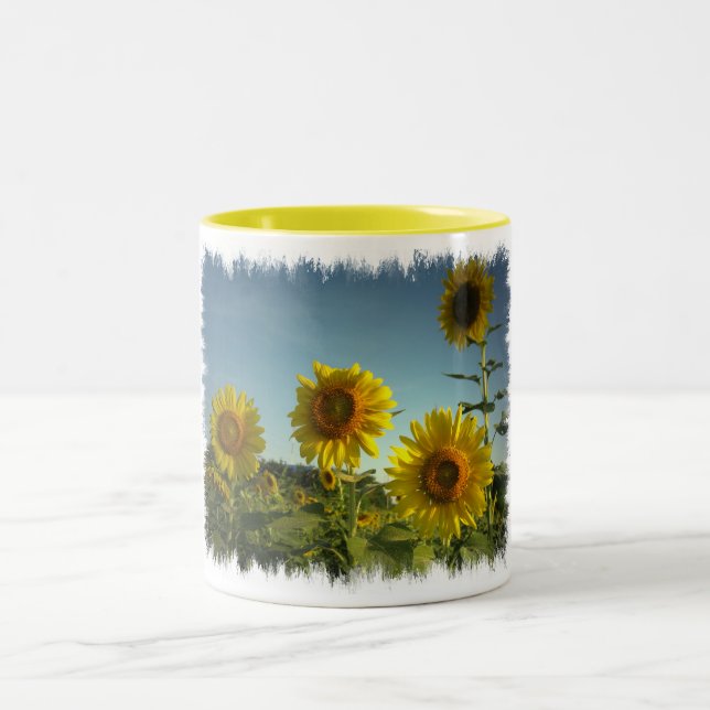 Organic Garden Sunflower Coffee Mug (Center)