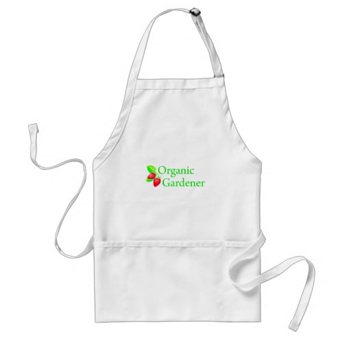 Organic Gardener _ Strawberries Adult Apron