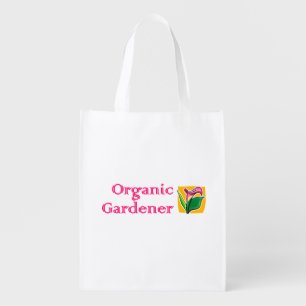Organic Gardener with Lily Reusable Grocery Bag