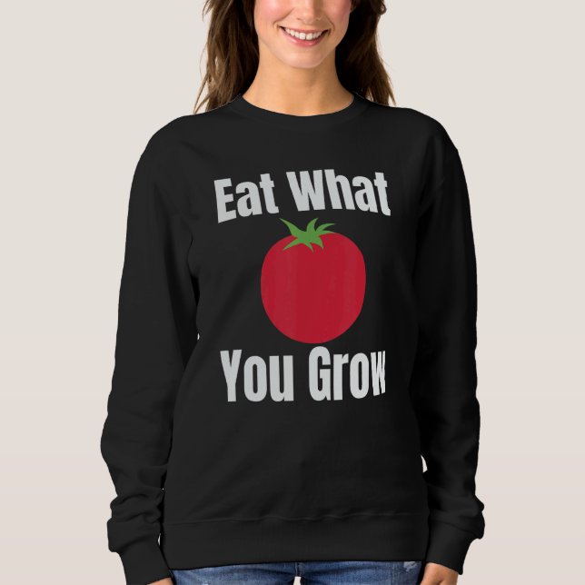Organic Gardening Farming Homesteading Crunchy Mom Sweatshirt (Front)