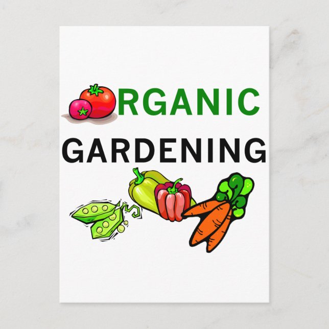 Organic Gardening T-shirts and Gifts Postcard (Front)