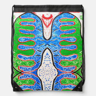"Organic Geometry" Drawstring Backpack