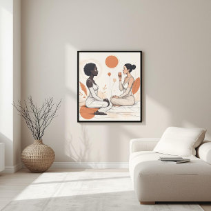 Organic Geometry – Modern Nature Fusion Poster