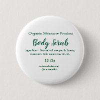 Organic green nature body scrub butter add name in