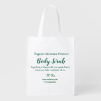 Organic green nature body scrub butter add name in