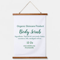 Organic green nature body scrub butter add name in