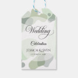Organic Greenery Geometric Abstract Wedding Gift Tags
