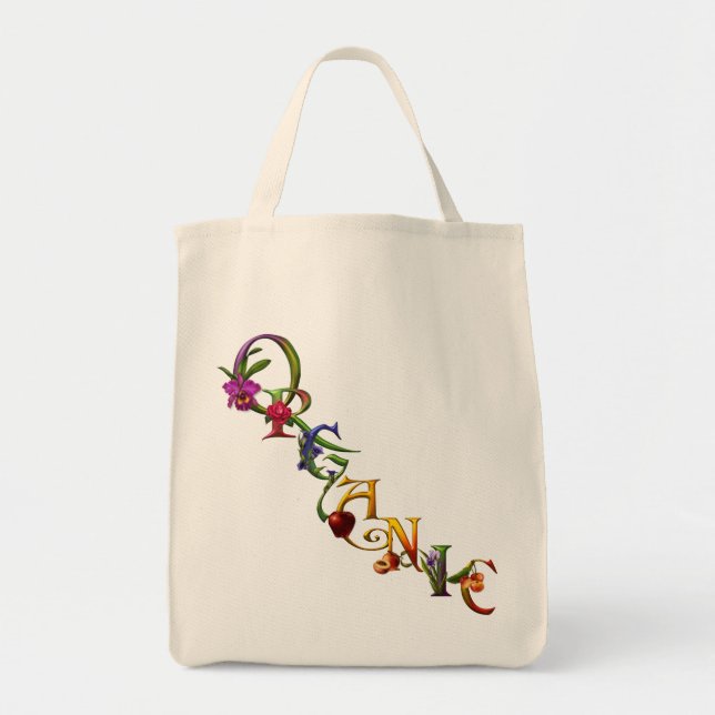 Organic Grocery Tote Bag (Front)