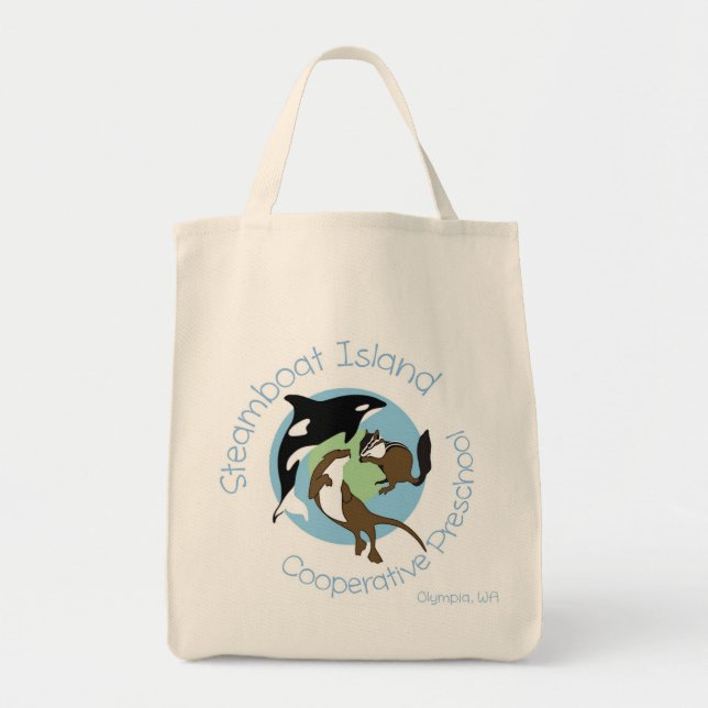 Organic Grocery Tote Bag (Front)