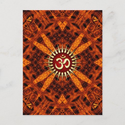 Organic Grooves OM Tribal NewAge Postcard