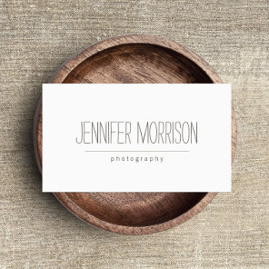 Organic Hand-Written Photographer's Business Card