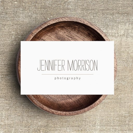 Customizable Organic Hand-Written Photographer's Business Card