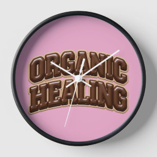 Organic Healing Varsity Puffy 3D Wall Clock