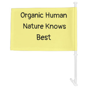 Organic Human Car Flag