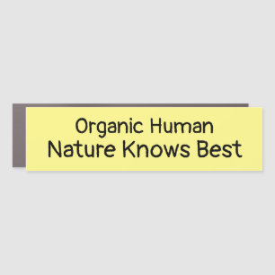 Organic Human Car Magnet