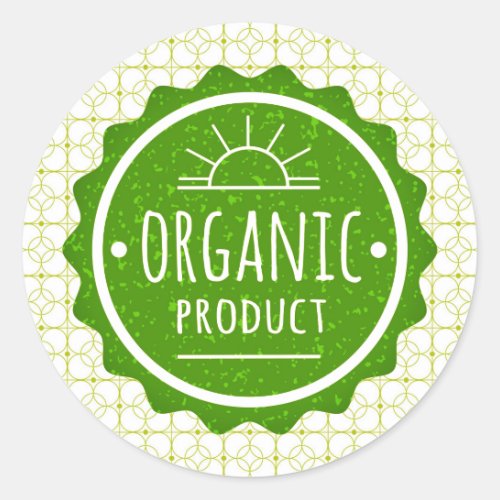 Organic Item Green Sticker