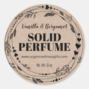Organic Kraft Solid Perfume Labels