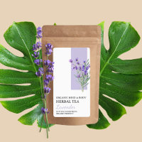 Organic Lavender Herbal Tea Business Label
