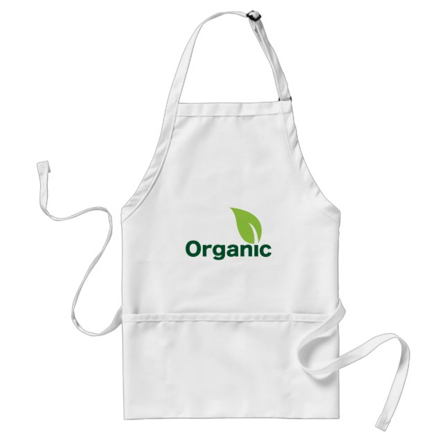 Organic leaf adult apron (Front)