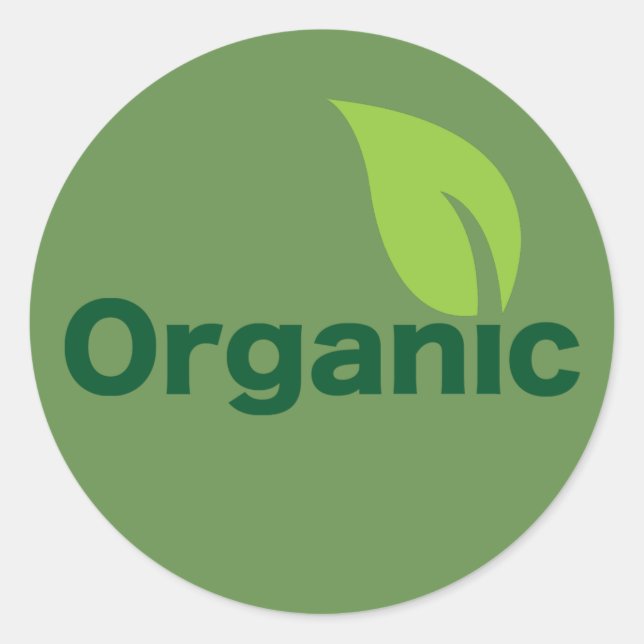 organic leaf small sticker (Front)
