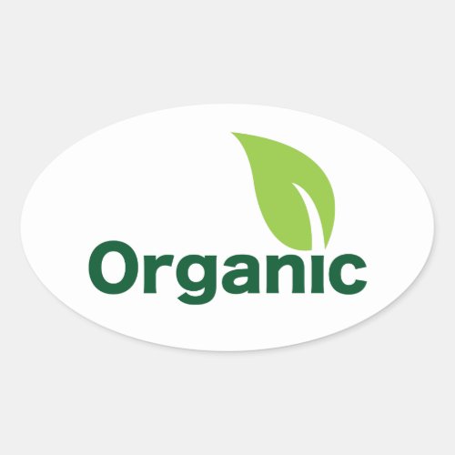 organic leaf  small sticker